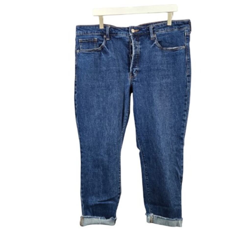 Old Navy High Rise OG Straight Jean Secret Slim Pocket Blue 16